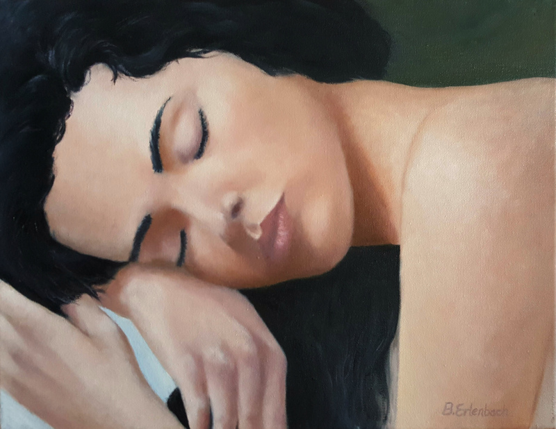 Resting | 14x18 oil on canvas